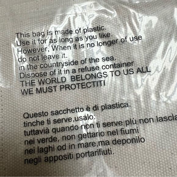 Madhappy LA Lacma Exclusive Wide Tote Bag Canvas in Natural NEW - Picture 5 of 5